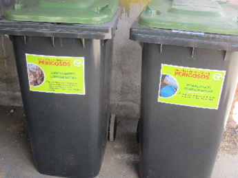 Condições de armazenamento preliminar dos resíduos resultantes da atividade interna, no Entroncamento – COMC.