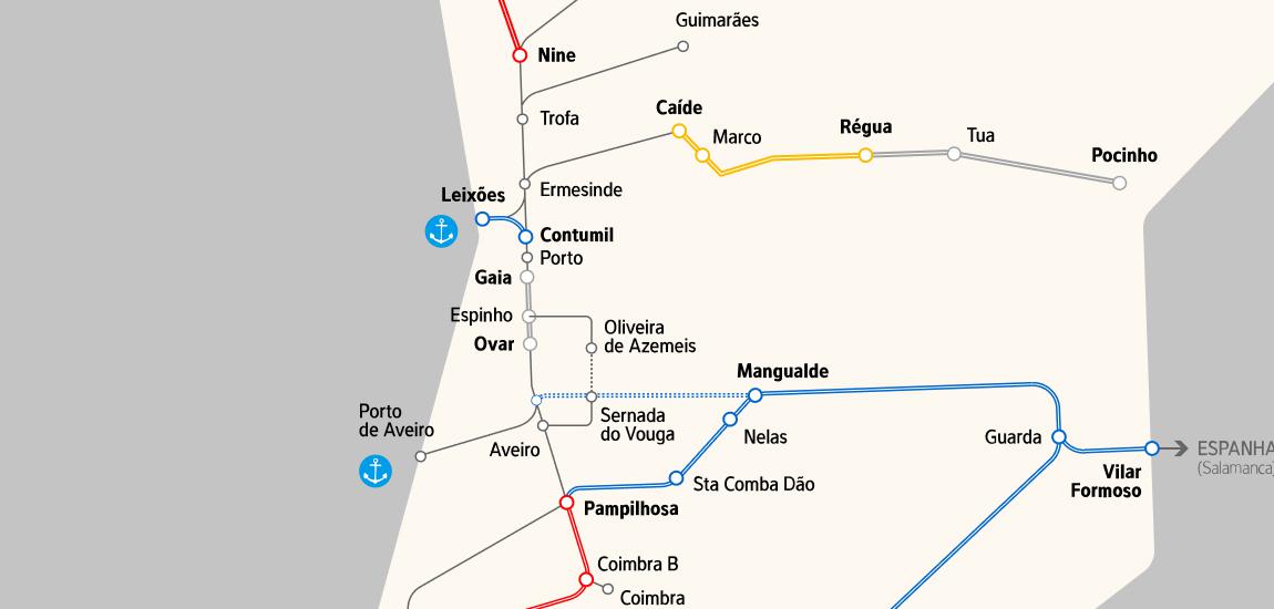 Linha do Norte, Troço Espinho - Vila Nova De Gaia