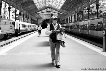 Linha do Minho. Estação de Porto - São Bento. Fotografia de Pires Isau