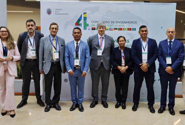 Miguel Cruz com a Delegação de Timor no 4º Congresso de Engenheiros de Língua Portuguesa