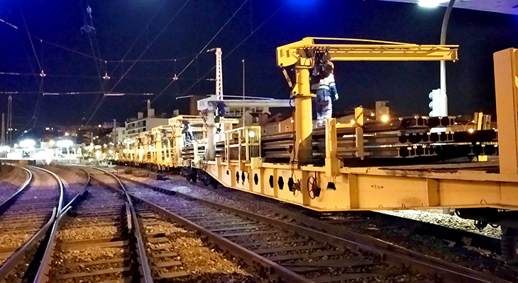 Empreitada de reabilitação de via na Linha de Cascais