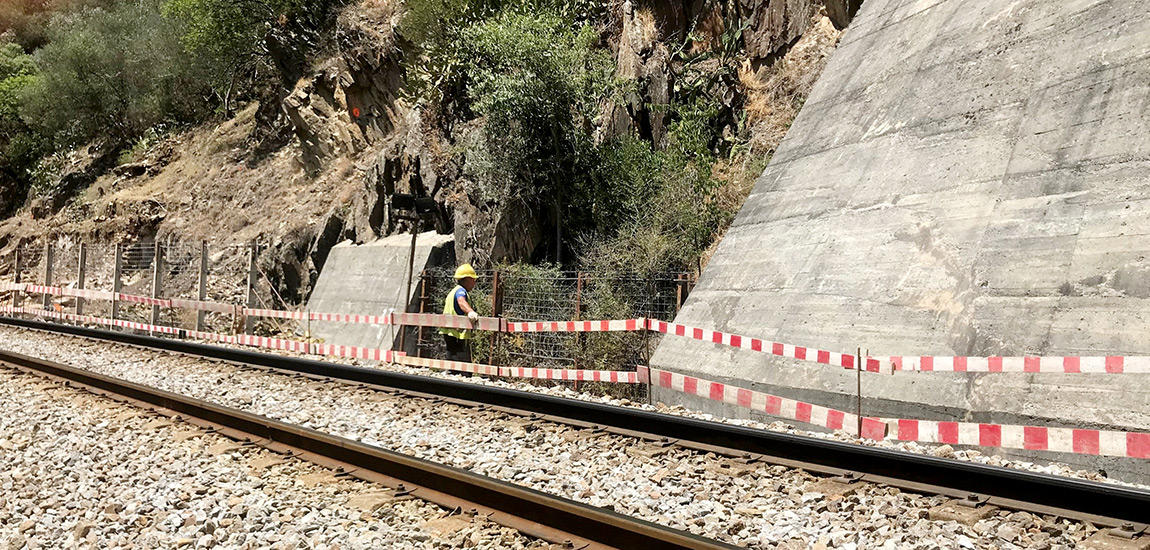 Linha do Douro - Renovação de barreiras dinâmicas de proteção a taludes