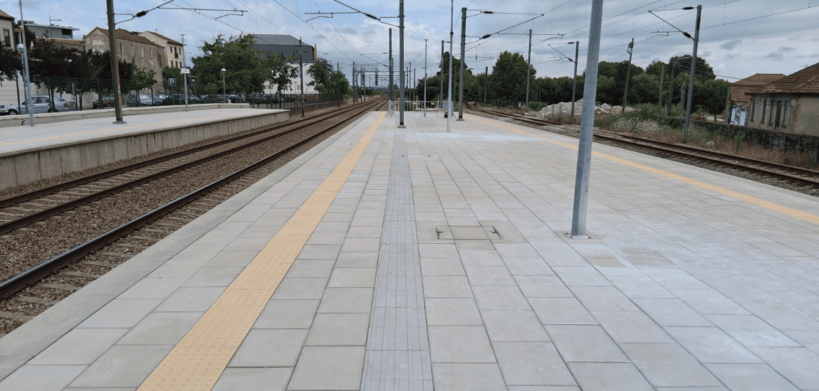 Plataformas renovadas nas estações de Estarreja e Avanca