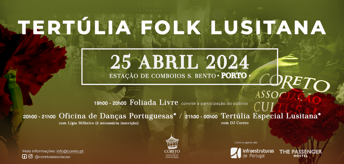 Tertúlia Especial Folk na Estação de São Bento
