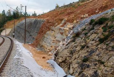 Talude na Linha do Norte