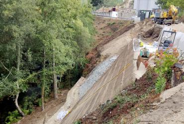 talude de aterro na EN15