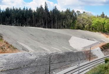 Conclusão de Empreitada de Estabilização de Talude na Linha do Norte