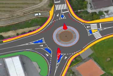 Nova rotunda EN204 em Rio Côvo / Santa Eulália