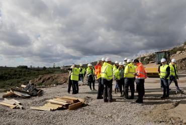 Visita às obras em curso LBA em Mangualde