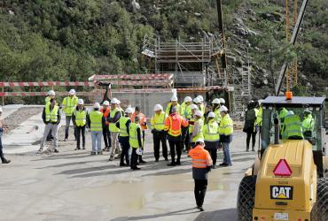 Visita às obras em curso LBA em Mangualde