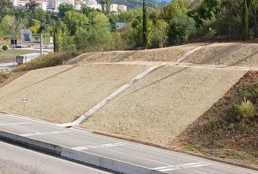 Conclusão da estabilização de talude de escavação no IC2