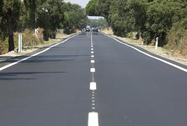 Início da empreitada de beneficiação da EN10 entre Marateca e Pegões