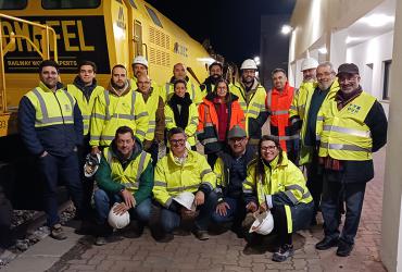 Estudantes da 1ª Pós-Graduação em Engenharia Ferroviária do ISEL visitam os trabalhos na futura estação de Abela, na Linha de Sines