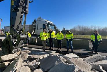 Visita à empreitada de beneficiação do IC2