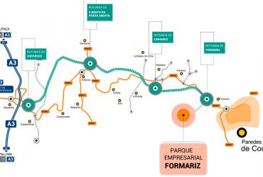 Nova ligação do Parque Empresarial de Formariz à A3