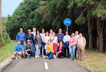 Rede de Parceiros Ecopistas de Portugal na Ecopista do Vouga