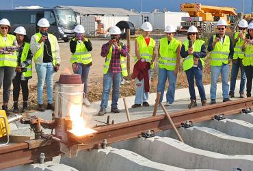 Visita dos alunos do ISEL aos trabalhos da nova Linha de Évora - Foto 1