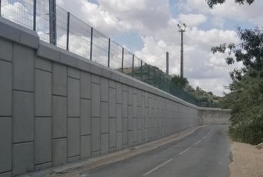 Reforço de muro de suporte na Estação de Santarém