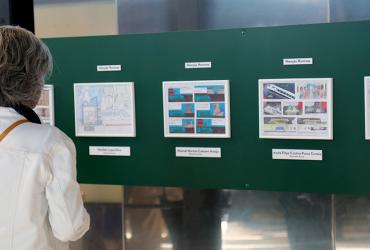 Trabalhos dos participantes da 3ª Edição do Concurso Nacional de Desenho sobre o Transporte Ferroviário