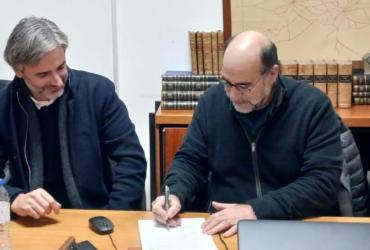 Fotgrafia 1 - Assinatura do contrato de construção da nova ligação ao Parque Empresarial do Mundão