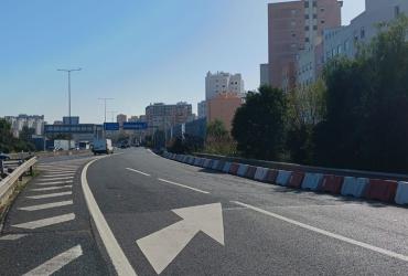 Reparação do pavimento do ramo de entrada da 2ª Circular: fotografia 1