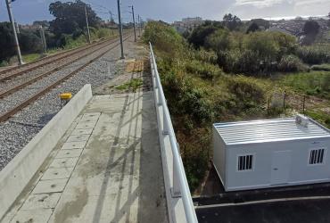 Trabalhos de estabilização de taludes na Linha do Norte: fotografia 1