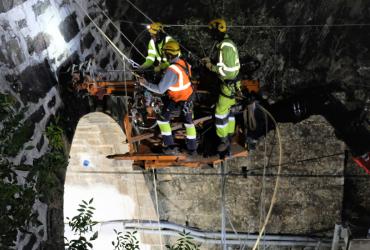 Trabalhos de reabilitação e reforço dos Túneis na Linha da Beira Baixa: fotografia 1