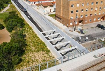 Fotografia da Passagem Inferior da Linha do Norte em Espinho: fotografia 2