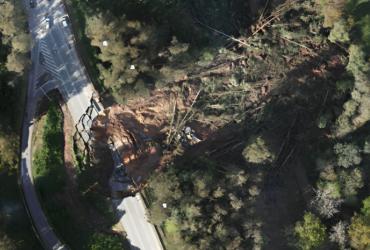 Intervenção necessária para a reposição da circulação no IC2