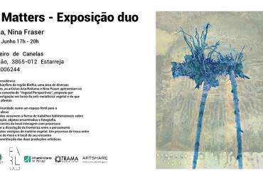 Cartaz da exposição "Vegetal Matters - Exposição duo": fotografia 1