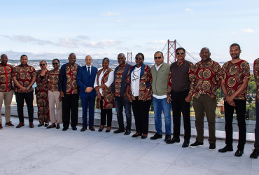 Fotografia de Grupo do Ministério das Obras Públicas de Moçambique