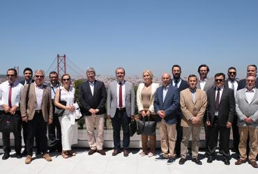 Fotografia da comitiva do Ministério dos Transportes e Infraestruturas da Turquia: fotografia 1