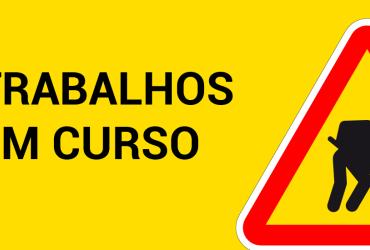 Fotografia alusiva aos trabalhos em curso