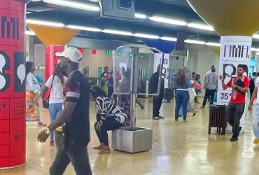 Fotografia do Amabora BD 2024 na Estação da Amadora