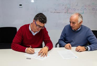 Imagem 1 - Consignação da ligação ferroviária do Parque do Complexo Logístico Entroncamento, na Linha do Norte, ao ramal para o terminal da O.J.E. 