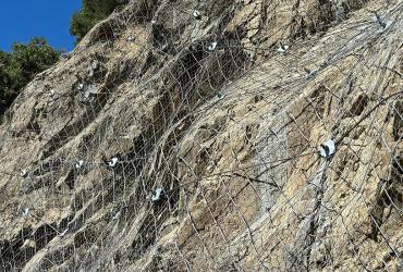 Imagem 1 - Estabilização de taludes na Linha do Douro - Destaque pós intervenção