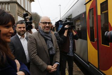 Ministro das Infraestruturas e Habitação visita a Linha de Leixões