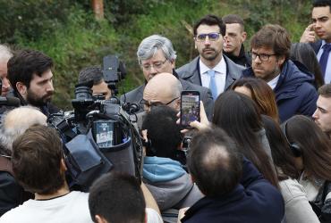 Declarações à comunicação social no Apeadeiro do Hospital de São João