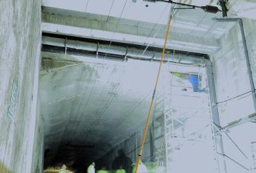 Imagem do Túnel de Campanhã, na Linha do Minho