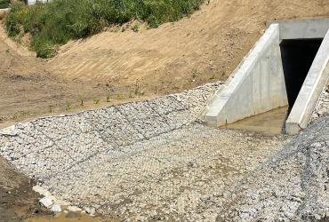 Imagem 1 - passagem hidráulica ao km 26,388 da Linha da Beira Baixa