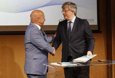 Fotografia da consignação da Variante à EN211 entre Quintã e Mesquinhata, na Sede da IP