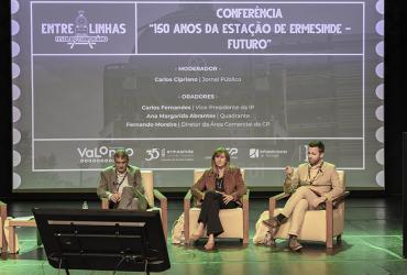 Painel de Oradores na Conferência “150 Anos Estação de Ermesinde- Passado, Presente e Futuro.