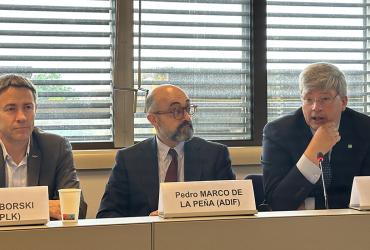 Fotografia do Presidente da IP no painel