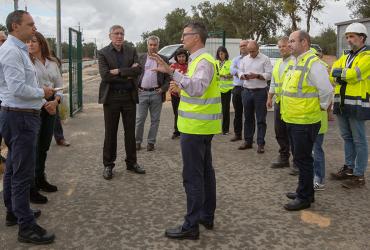 Visita técnica à estação técnica de Abela