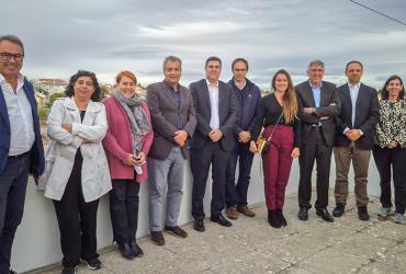 Representantes da Comissão Europeia, do Ministério das Infraestruturas e Habitação, do IMT, da TIS e Administração dos Portos do Douro, Leixões e Viana do Castelo (APDL)