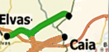 LINHA DE ÉVORA, TROÇO ELVAS – (CAIA) FRONTEIRA