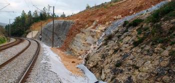 Talude na Linha do Norte