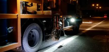 Trabalhos de marcação rodoviária no IC19 