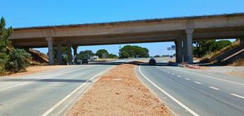 Fotografia da intervenção no IC1: fotografia 1